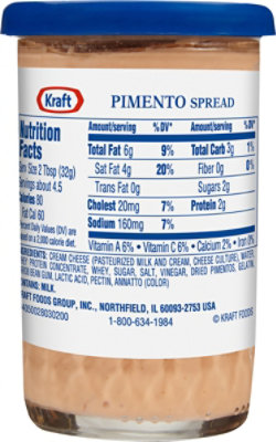 Kraft Pimento Spread with Philadelphia Cream Cheese Jar - 5 Oz - Image 6