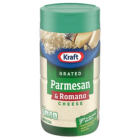 Kraft Cheese Grated Parmesan Romano - 8 Oz