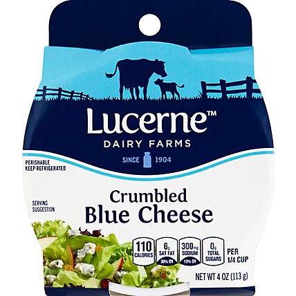 Lucerne Cheese Crumbled Blue - 4 Oz - Image 2
