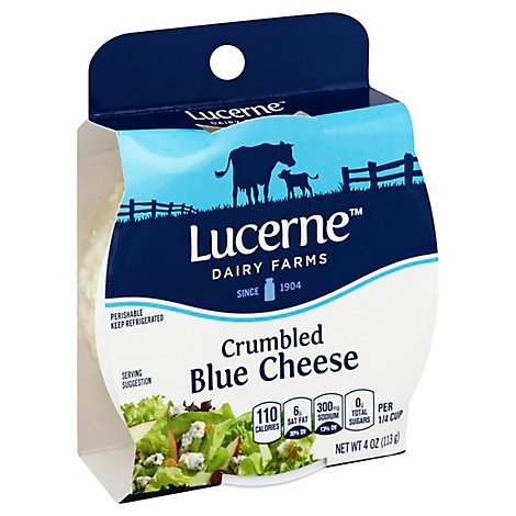 Lucerne Cheese Crumbled Blue - 4 Oz