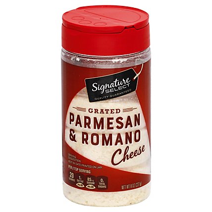 Signature SELECT Cheese  Grated Parmesan & Romano - 8 Oz - Image 1