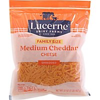 Lucerne Cheese Shredded Medium Cheddar - 32 Oz - Image 2