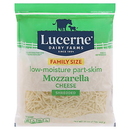 Lucerne Cheese Shredded Low-Moisture Part-Skim Mozzarella - 32 Oz - Image 3