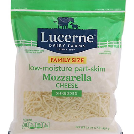 Lucerne Cheese Shredded Low-Moisture Part-Skim Mozzarella - 32 Oz - Image 2
