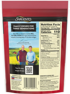 Sargento Shredded Parmesan Natural Cheese - 5 Oz - Image 6