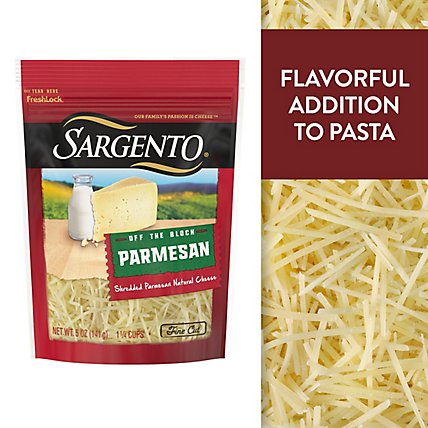 Sargento Off the Block Cheese Shredded Natural Parmesan - 5 Oz - Image 1
