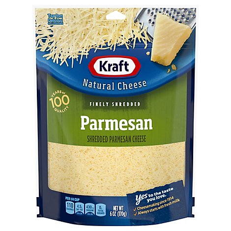 Kraft Natural Cheese Finely Shredded Parmesan - 6 Oz
