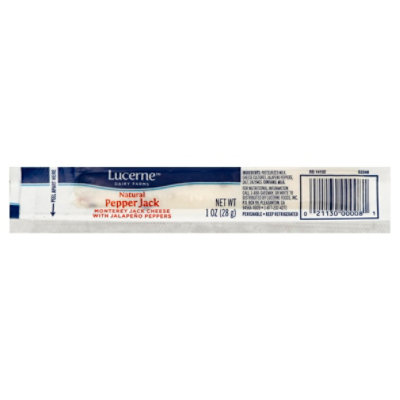 Lucerne Cheese Sticks Pepper Jack - 1 Oz