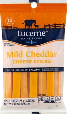 Lucerne Cheese Sticks Cheddar Mild - 12-1 Oz - Image 2