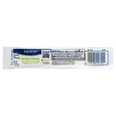  Lucerne Cheese String Low-Moisture Part-Skim Mozzarella - 1 Oz 