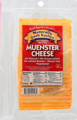 Naturally Good Kosher Cheese Muenster Cheese - 8 Oz - Image 2