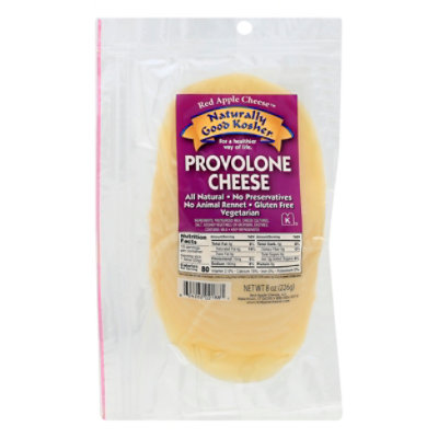 Naturally Good Kosher Cheese Provolone Sliced - 8 Oz