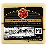 Primo Taglio Cheese Hot Pepper Jack - 0.5 Lb - Image 1