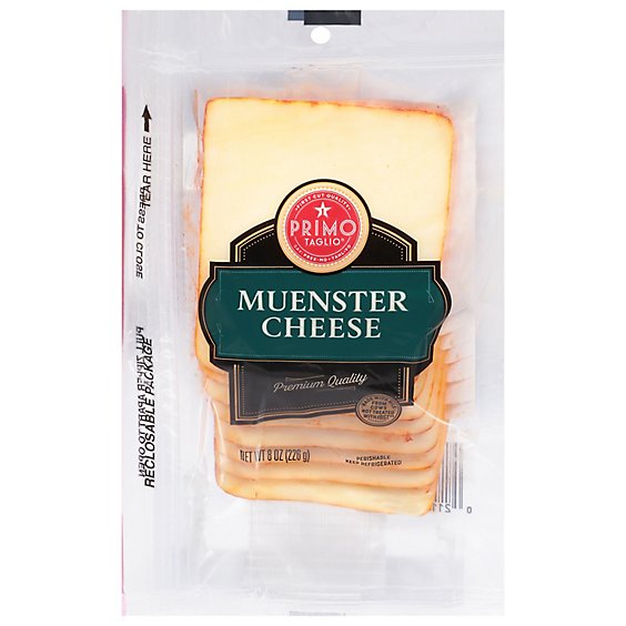 Primo Taglio Cheese Muenster Mild And Creamy Sliced - 8 Oz