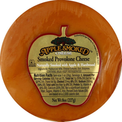 Red Apple Cheese Apple Smoked Provolone Deli Vacuum Pack - 8 Oz - Image 2