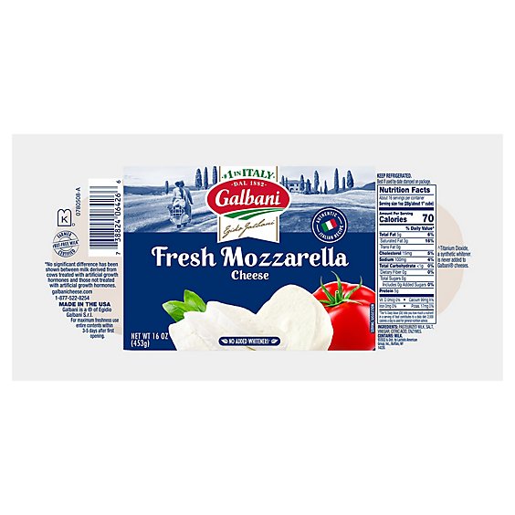 Galbani Cheese Mozzarella Fresca Fresh - 1 Lb