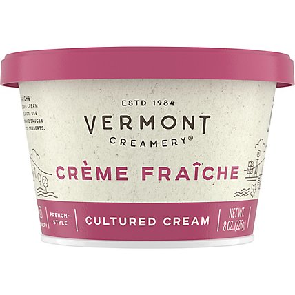 Vermont Creamery Cultured Cream French Style Creme Fraiche - 8 Oz - Image 2