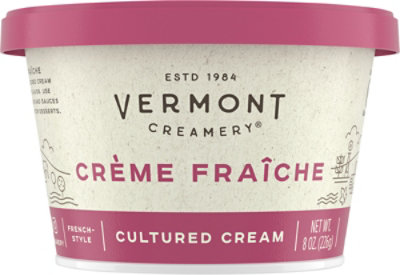 Vermont Creamery Cultured Cream French Style Creme Fraiche - 8 Oz - Image 1