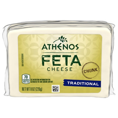 Athenos Cheese Feta Chunk Traditional - 8 Oz