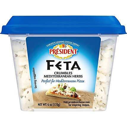President Cheese Feta Crumbled Mediterranean - 6 Oz - Image 6