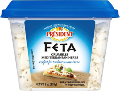 President Cheese Feta Crumbled Mediterranean - 6 Oz - Image 6