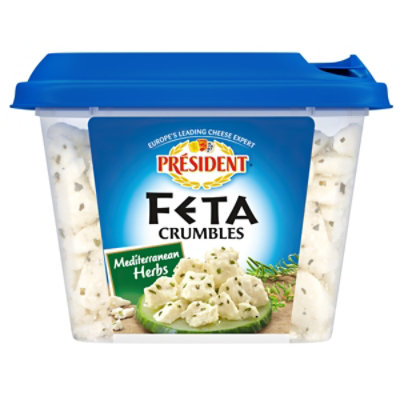 President Cheese Feta Crumbled Mediterranean - 6 Oz - Image 3