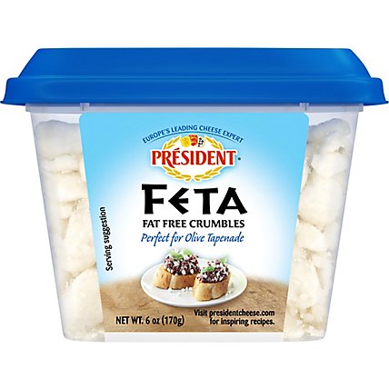 President Cheese Feta Crumbled Fat Free - 6 Oz - Image 3