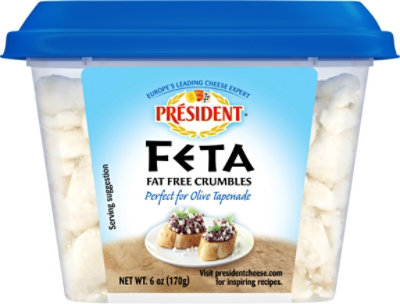 President Cheese Feta Crumbled Fat Free - 6 Oz - Image 6