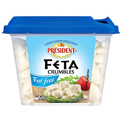 President Cheese Feta Crumbled Fat Free - 6 Oz - Image 2