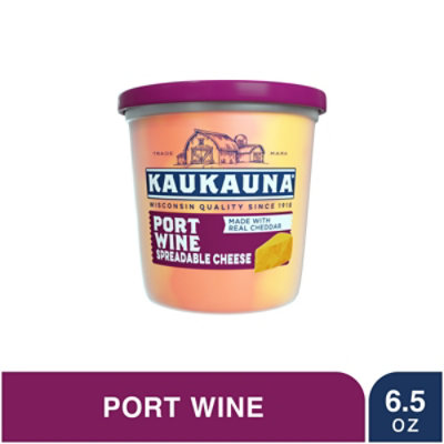 Kaukauna Port Wine Spreadable Cheese Cup - 6.5 Oz