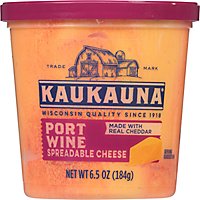 Kaukauna Port Wine Spreadable Cheese Cup - 6.5 Oz - Image 1