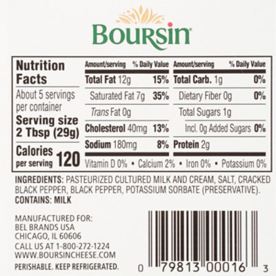 Boursin Cracked Black Pepper Gournay Cheese - 5.2 Oz - Image 6