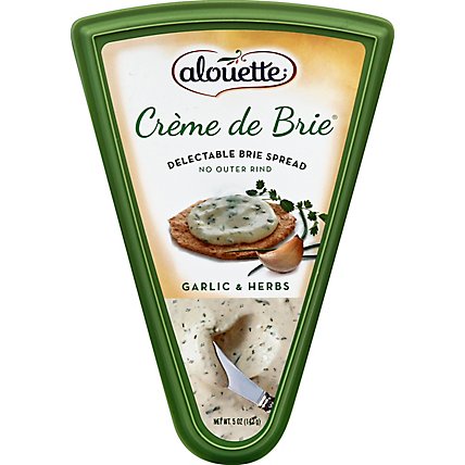 Alouette Cheese Creme De Brie Spread Garlic & Herbs - 5 Oz - Image 2
