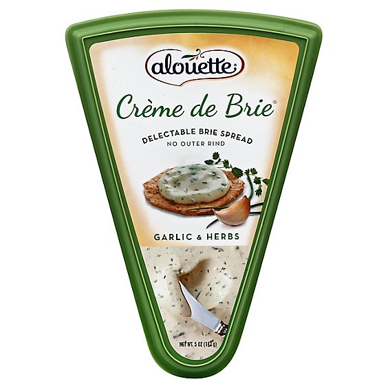 Alouette Cheese Creme De Brie Spread Garlic & Herbs - 5 Oz