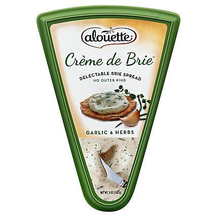 Alouette Cheese Creme De Brie Spread Garlic & Herbs - 5 Oz - Image 1
