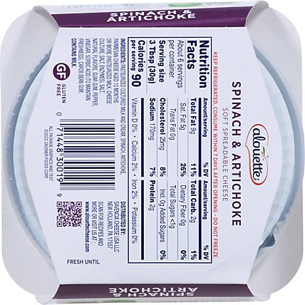 Alouette Cheese Soft Spreadable Spinach & Artichoke - 6.5 Oz - Image 6