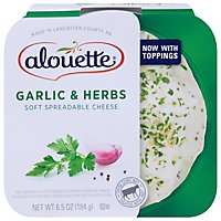 Alouette Spreadable Garlic & Herb Soft Cheese - 6.5 Oz. - Image 3