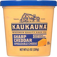 Kaukauna Sharp Cheddar Spreadable Cheese Cup - 6.5 Oz - Image 1