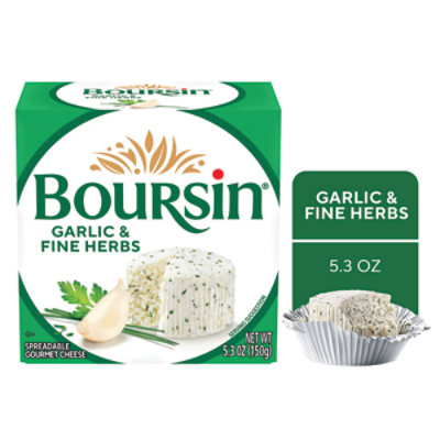 Boursin Garlic & Fine Herbs Gourmet Cheese - 5.3 Oz - Image 1