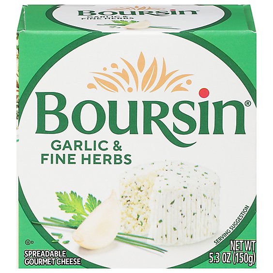 Boursin Garlic & Fine Herbs Gournay Cheese - 5.2 Oz