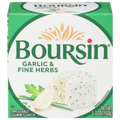 Boursin Garlic & Fine Herbs Gournay Cheese - 5.2 Oz.