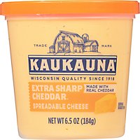 Kaukauna Extra Sharp Cheddar Spreadable Cheese Cup - 6.5 Oz - Image 1