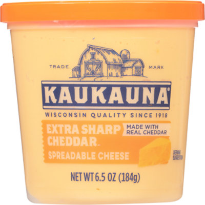 cheese cheddar sharp extra spreadable kaukauna oz cup
