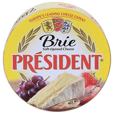 President Brie Cheese Mini Wheel - 8 Oz.