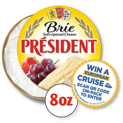 President Brie Cheese Mini Wheel - 8 Oz.