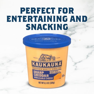 Kaukauna Smoky Cheddar Cheese Tub - 6.5 Oz - Image 4