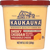 Kaukauna Smoky Cheddar Spreadable Cheese Cup - 6.5 Oz - Image 2