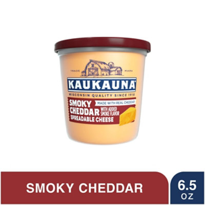 Kaukauna Smoky Cheddar Cheese Tub - 6.5 Oz - Image 1