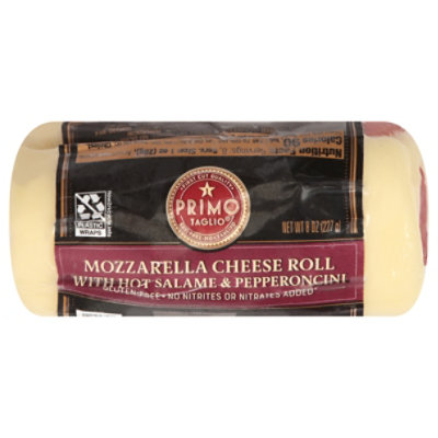 Primo Taglio Cheese Roll Mozzarella With Hot Salami Pepperoncini - 8 Oz - Image 4