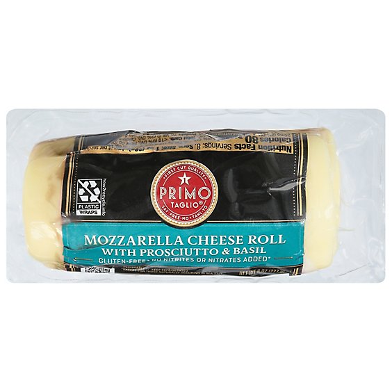 Primo Taglio Cheese Roll Mozzarella & Prosciutto With Basil - 8 Oz